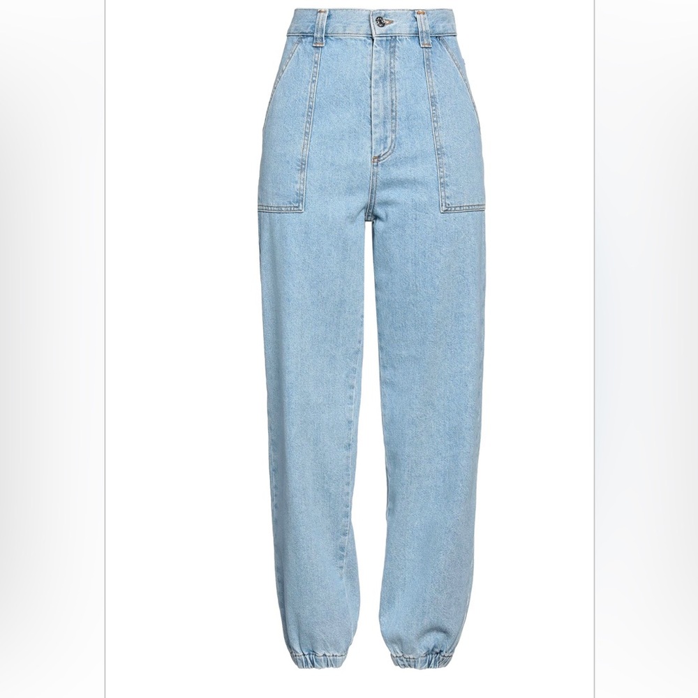 SANDRO Denim High-Waisted Joggers